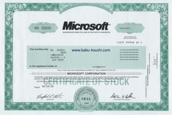 }CN\tg̊Microsoft Stock